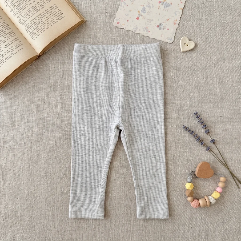 Spring Autumn Sweet Girls Ribbed Leggings High Waist Elastic Lace Decor Stretch Pants For Home Outdoor Kids Outfits