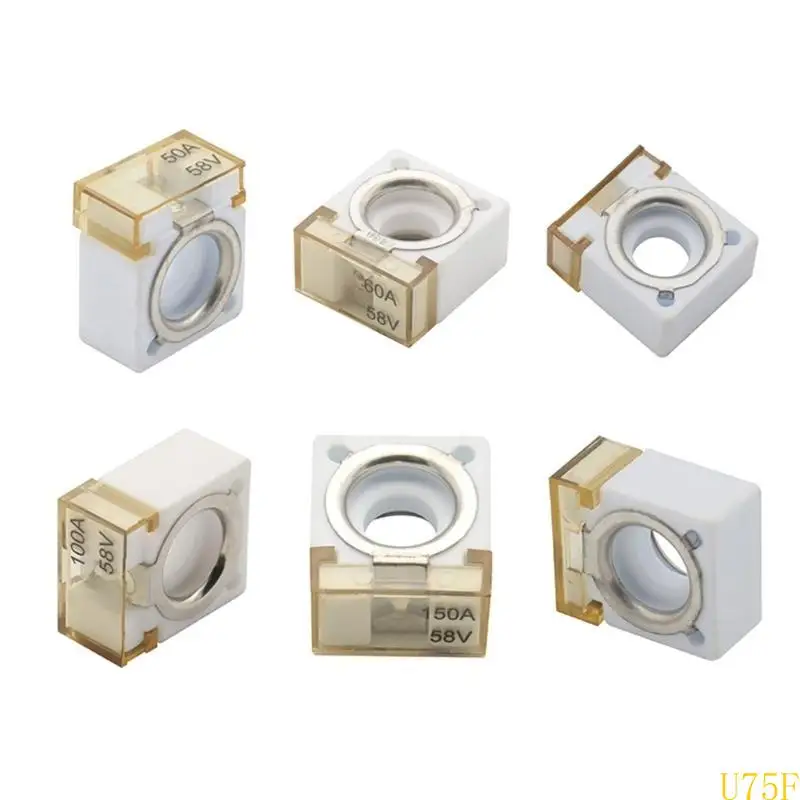 Waterproof Marine Battery Fuses 58V Automotive Fuses Rings Terminals Fuses Upgrades for Comprehensive Circuit Protection