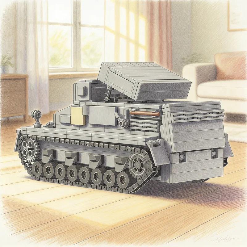 

565pcs MOC Creator Raketenwerfer Auf Fahrgestell Model Building Blocks Architecture Toy Idea Christmas Gifts Kids Birthday