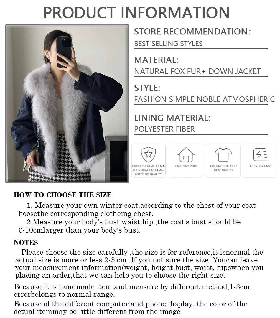 Veste d'hiver pour femme veste en fourrure de renard véritable veste moelleuse en fourrure de renard naturelle marques de luxe veste courte en vraie fourrure