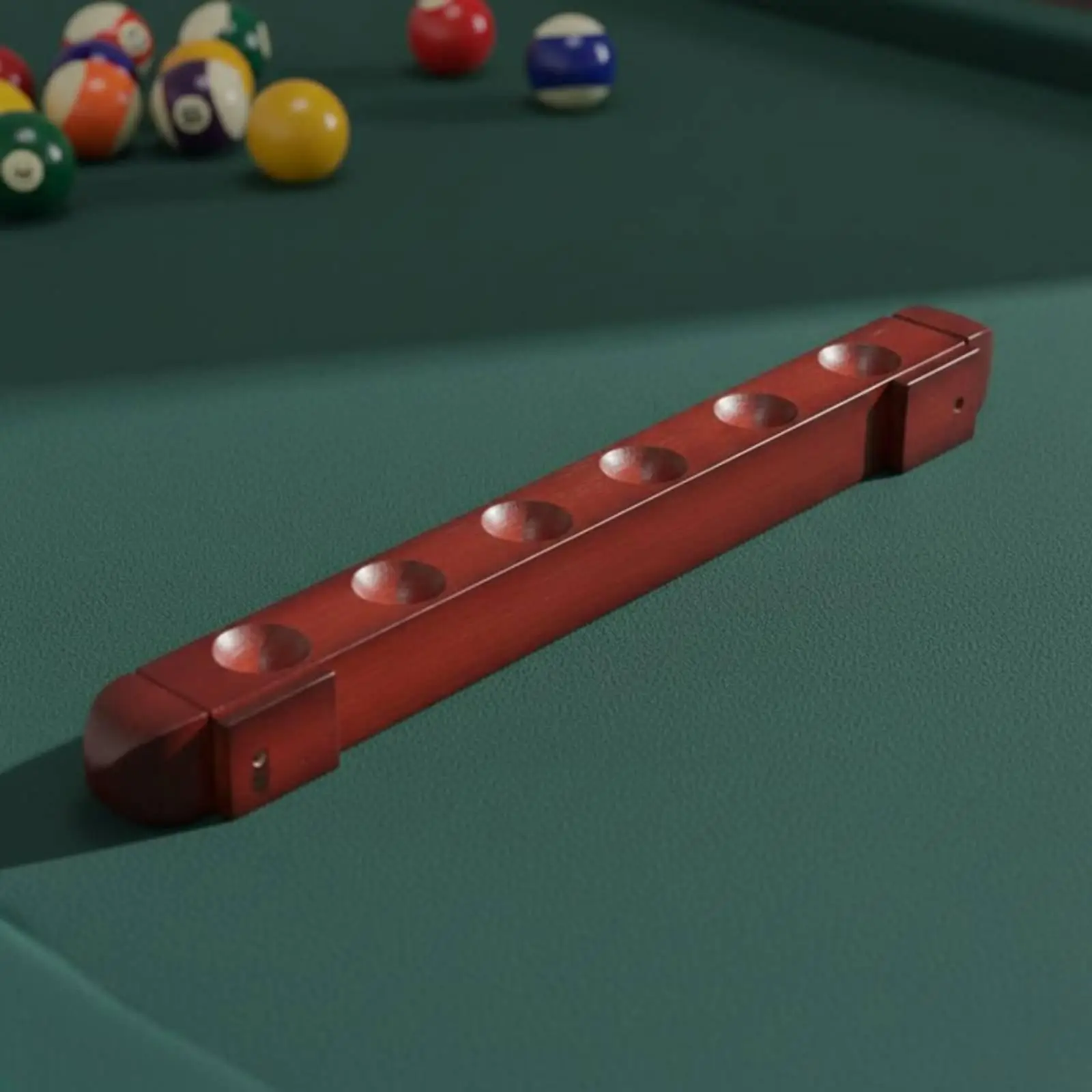 Wall Mounted Cue Rack Wood Billiard Cues Storage Pooltable Accessories for Home Club Billiards Use
