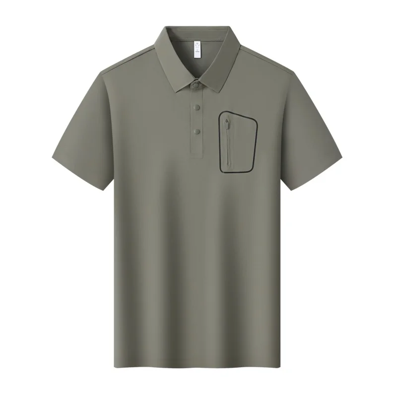 

Summer New Men Short Sleeve Polo Shirt Sports Casual Collar Fashion Lapel Breathable Loose Daily Office Outdoor Polo Shirts