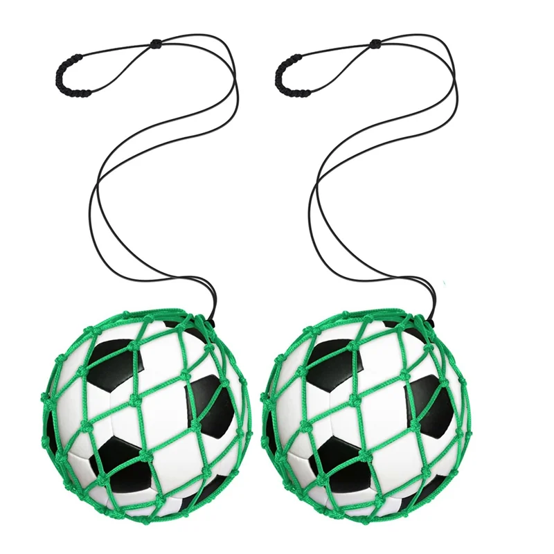 

ABVH-2PCS Football Kick Trainer Soccer Ball Net Kicker, For Ball Size 3, 4, 5, Solo Soccer Kick Practice Training Aid