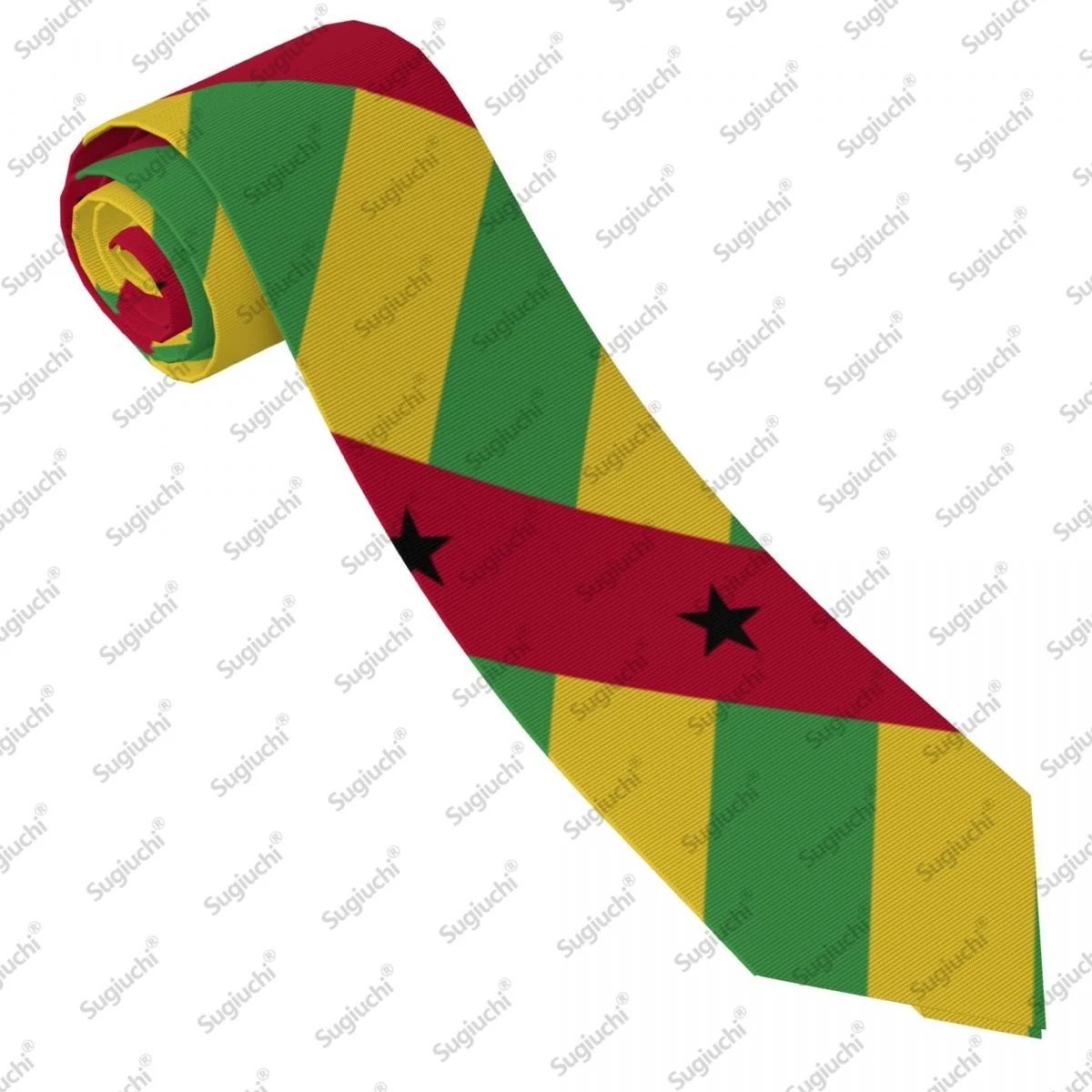 2026 غينيا بيساو العلم الزفاف ربطات العنق للرجال النساء عادية منقوشة التعادل الدعاوى سليم ربطة العنق Gravatas للهدايا #2
