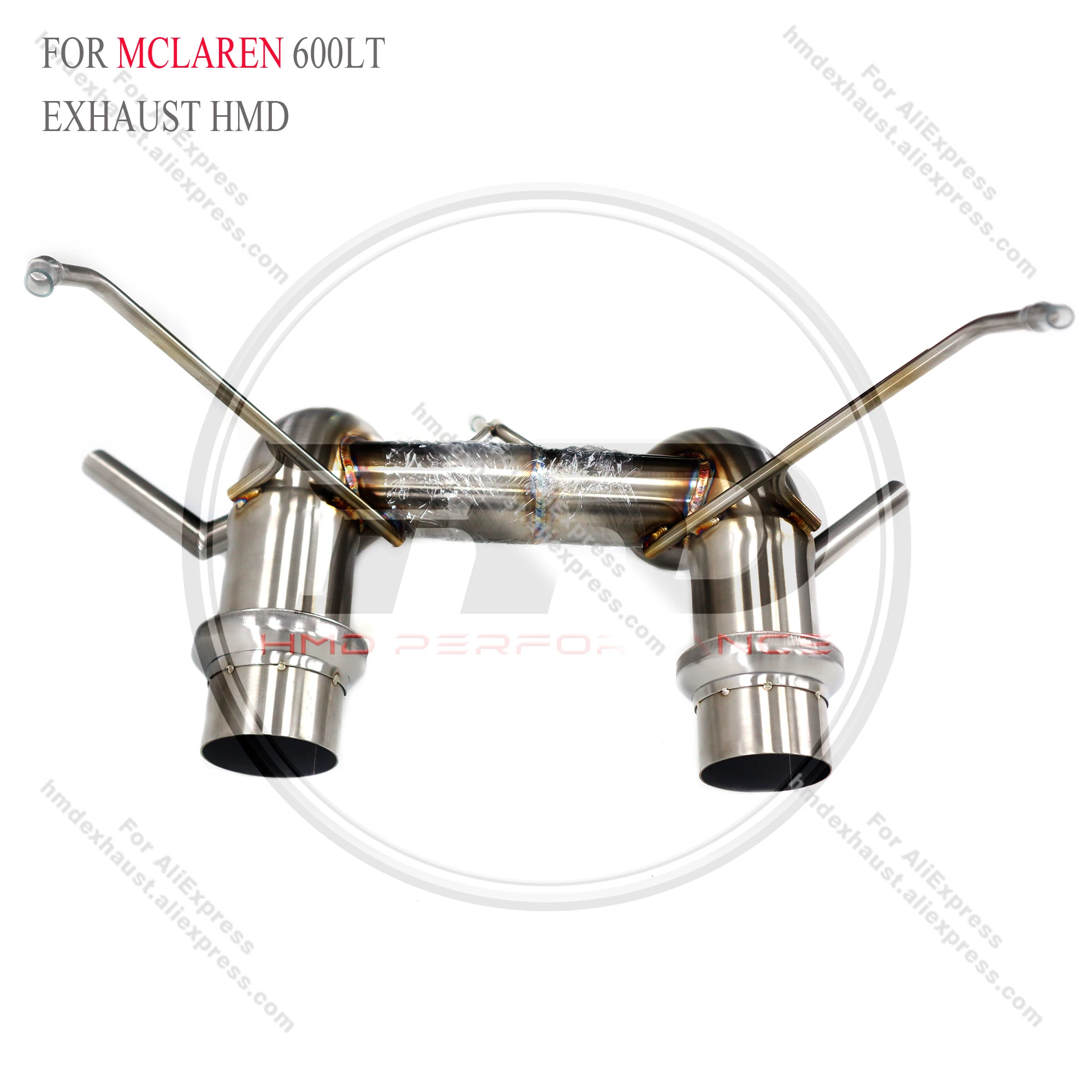 HMD gran oferta SUS304 sistema de escape rendimiento Catback escape para McLaren 600LT 3,8 T 2018 + sin silenciador de válvula