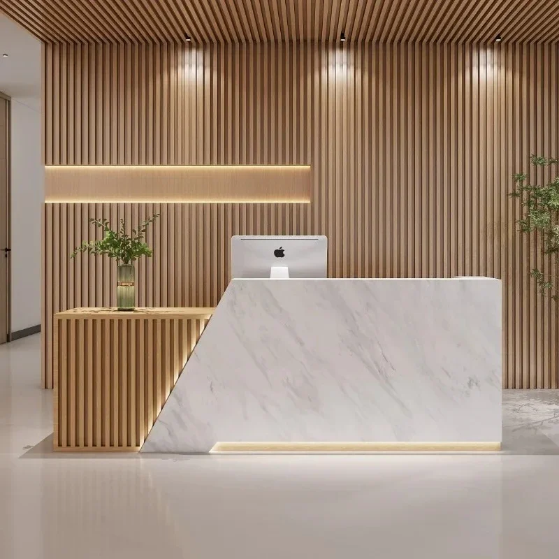 Shop Luxury Reception Desks Shelves Modern Restaurant Best Reception Desks Company Simple Design Escritorio Commercial Furniture