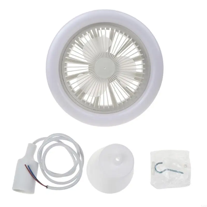 2-in-1 Fan Lamp E27 LED Light 30W Ceiling Fan with 1m E27 Cable 85V-265V N58D