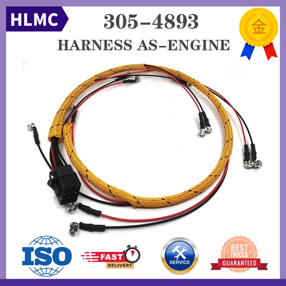 

CA3054893 305-4893 3054893 C6.4 Engine Wire Harness Excavator injector Wiring Harness Spare Parts E320D 323D