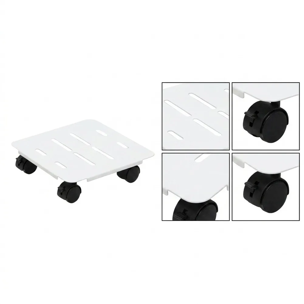 Plant Transport Stand with 10 Inch Wheels and Wide Base to Prevent Tipping Indoor Outdoor Rust Resistant Steel Frame