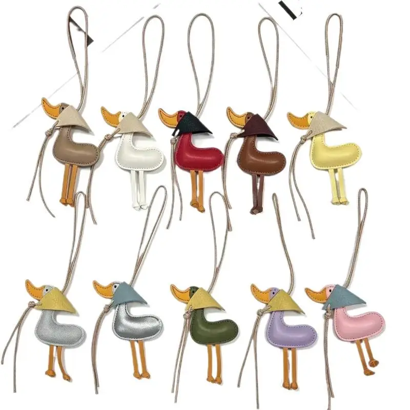 Neuer kreativer Enten-Schlüsselanhänger, Entenküken-Auto-Schlüsselanhänger, Leder-Taschenanhänger, Auto-Schlüsselanhänger-Dekoration mit niedlichem Schlüsselanhänger – Detail 6
