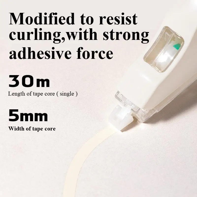 Deli 71551B/71552B Original Paper Colored Correction Tape 5mmx20m/30m Single Blister Card Packing for Student Paper Correction