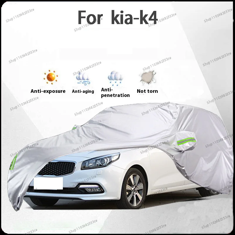 

For Kia K4 Fit Car Cover - Waterproof, Dustproof, Sunshade (UV), Snowproof | Silve Full Cover with All-Day Protection