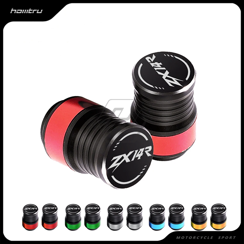 

Motorcycle Accessories Wheel Tire Valve Caps Covers Case for Kawasaki ZX-14R ZX14R Rim