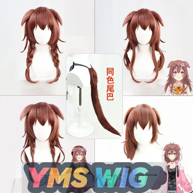 

[YMS WIG] Виртуальный прямой потоковый хост Vtuber Xu Shenqin Yin Cos парик с ушами и хвостом