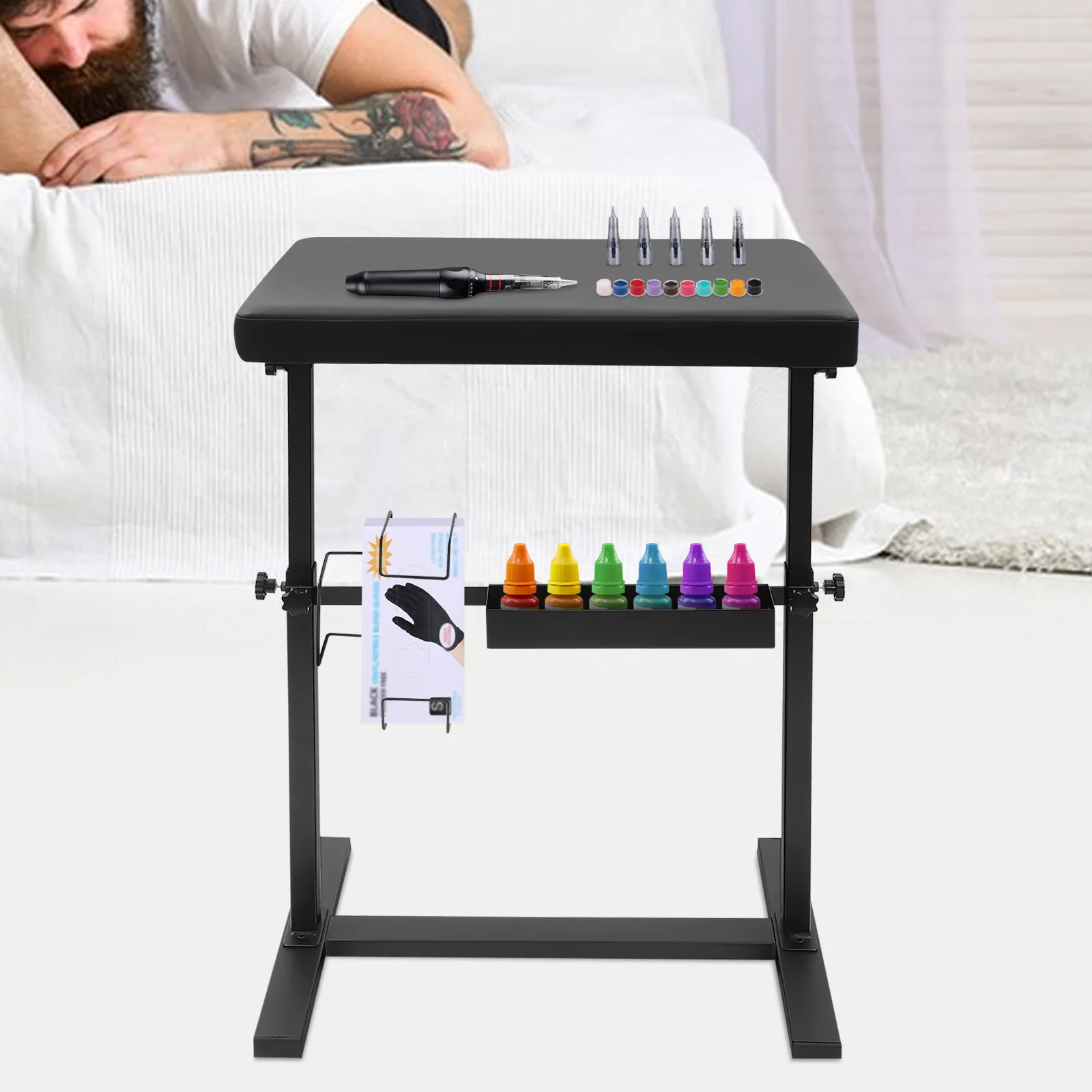 

Tattoo Armrest Stand For Professional Artists Height Adjustable Comfortable Support