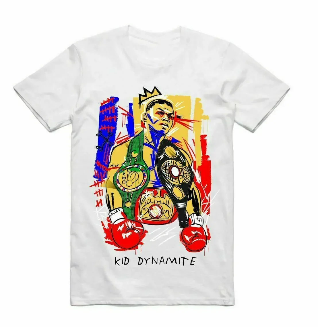 Cool Mike Tyson Boxing Champion Vintage Gift Tee Men's Summer Cotton O-Neck Short Sleeve T Shirt New Size S-3XL