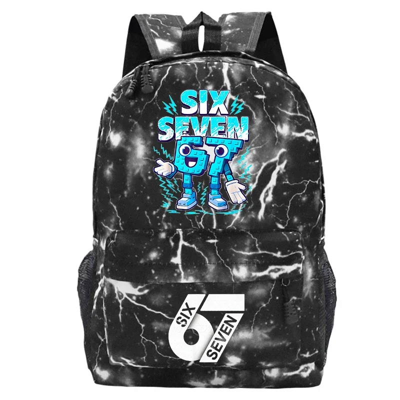 Children Backpack Steal A Brainrot School Bag for Boy 67 Six Seven Design Lightweight Backpack Student Outdoor Sport School Bags