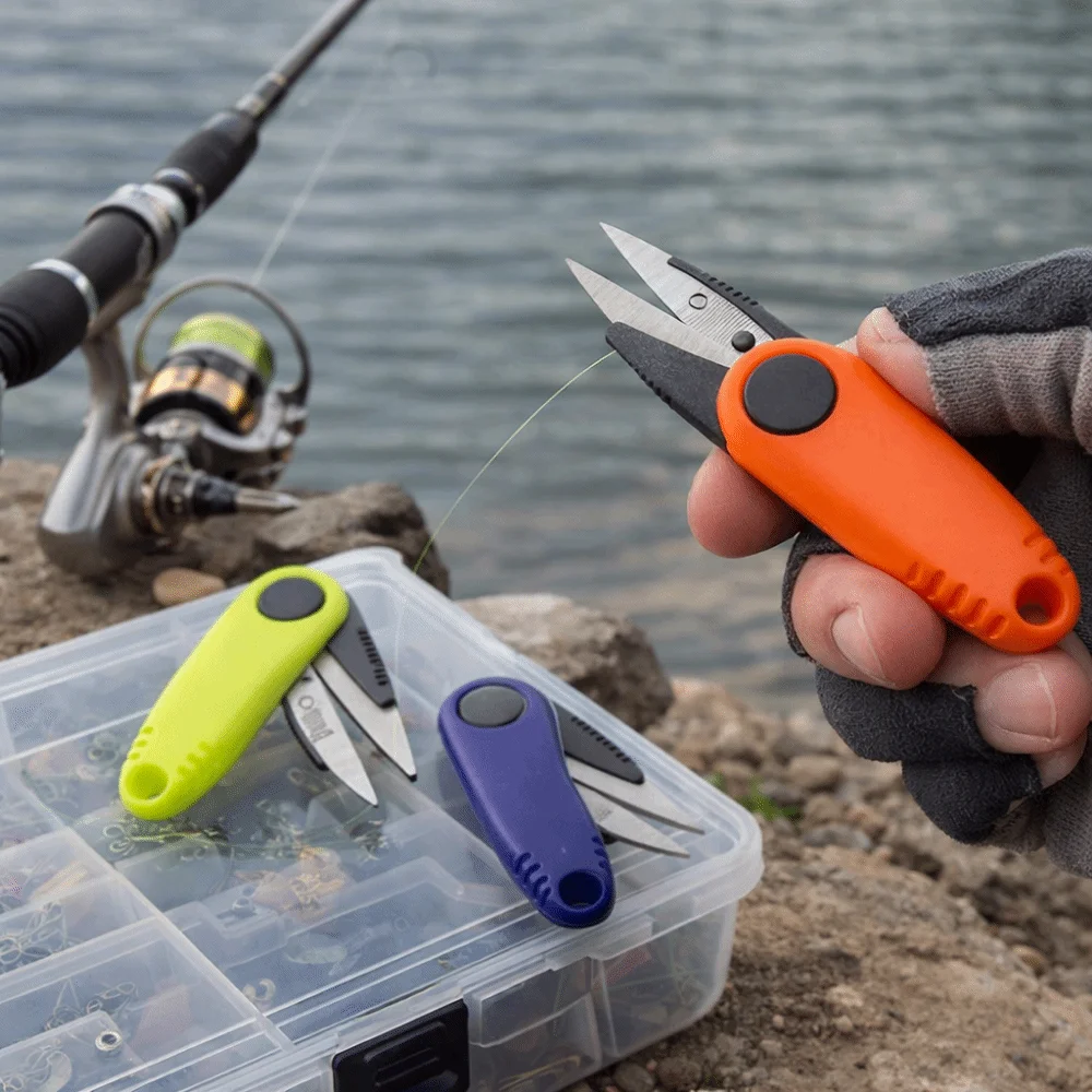 Stainless Steel Folding Scissors Multifunction Tool Foldable Design Fishing Line Cutter Durable Construction Rust Proof