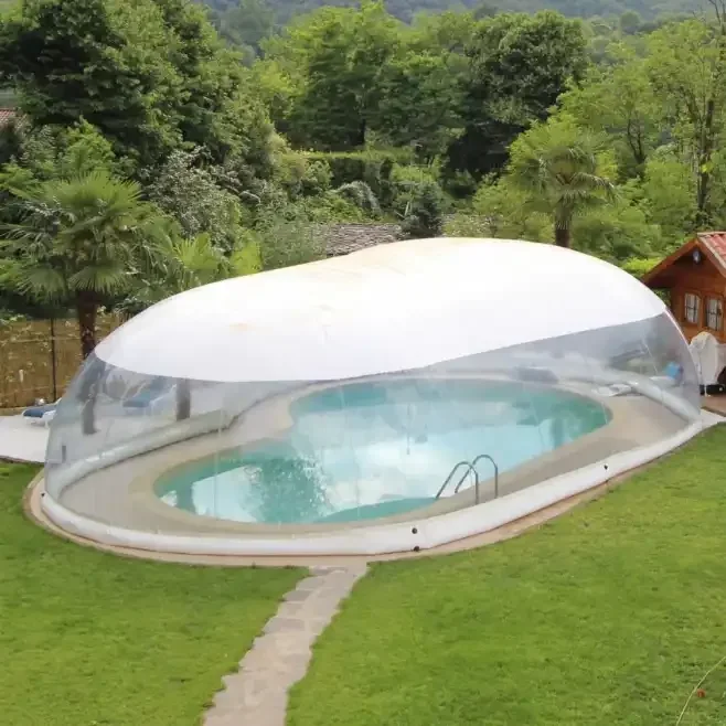 2026 Factory Customization Outdoor Pool Transparent Tent Inflatable Swimming Pool Cover