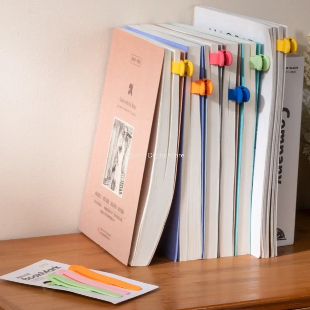 1/3Pcs Silicone Bookmark Automatically Follows Page Flipping Student Bookmarks Office Stationery Suitable For Home School