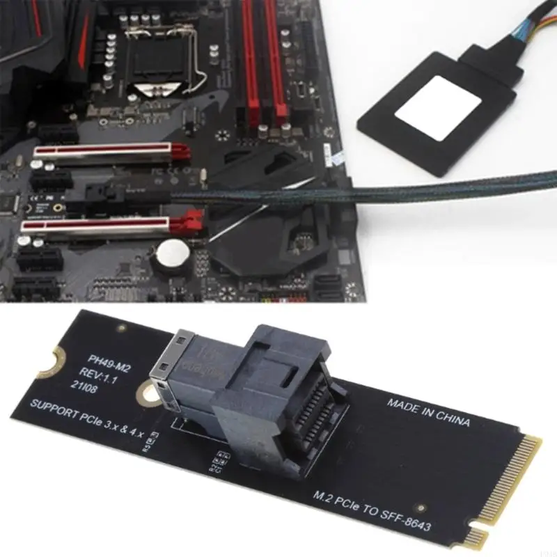 P9JB M.2 NVME Adaptador Card SFF-8643 NVME PCIE Host Controller Expansion Card