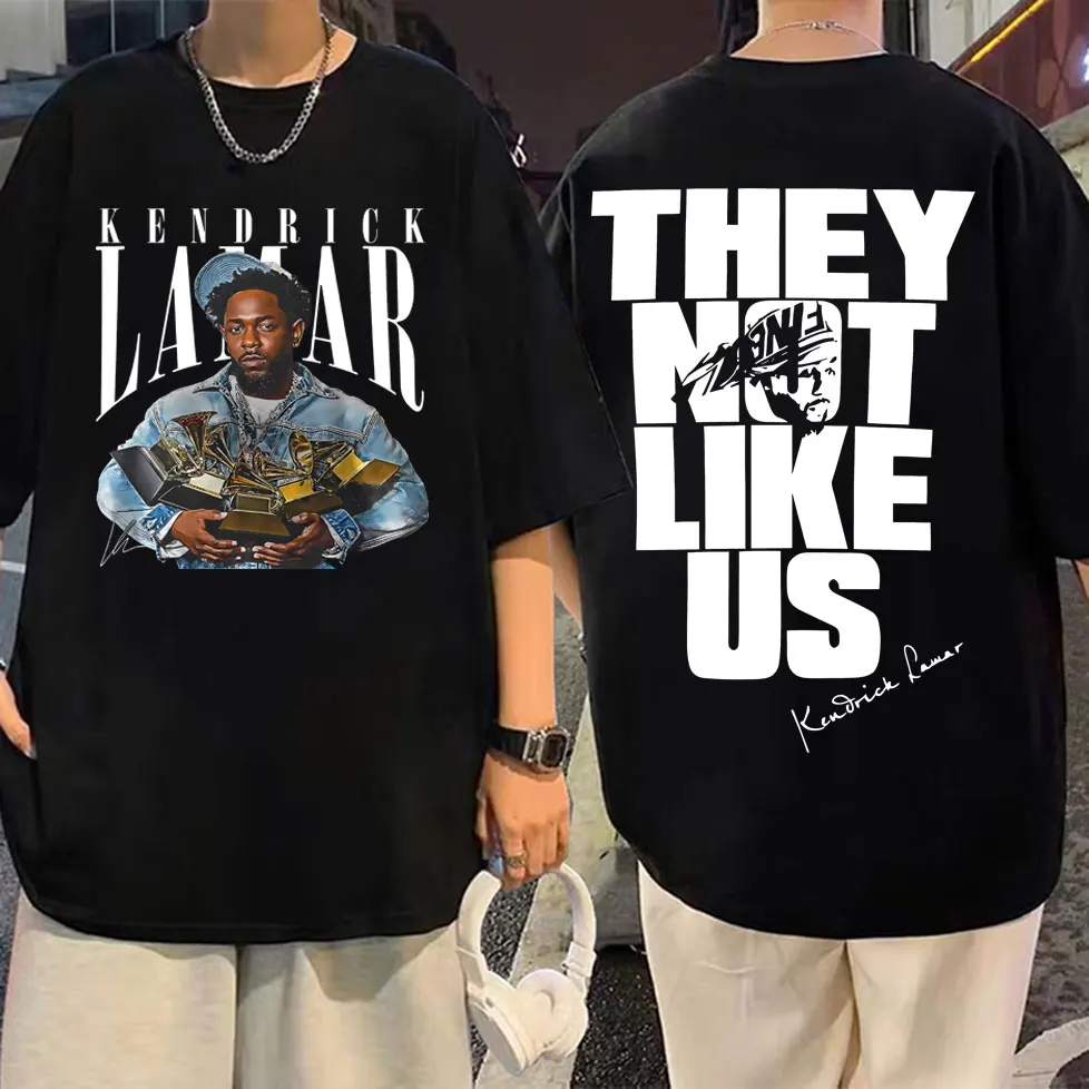 

Rapper Kendrick Lama Graphic T Shirt They Not Like Us Merch T-shirt Men Women Clothing Hip Hop Fashion Retro T-shirts Streetwear