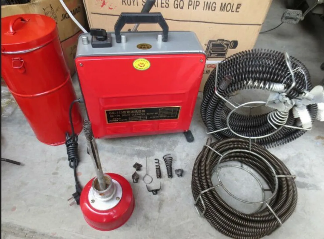 Portable Unclogging Machine Toilet Floor Drain Cleaning Sewer Cleaning Tools High-Pressure Pipe Unclogging Machine