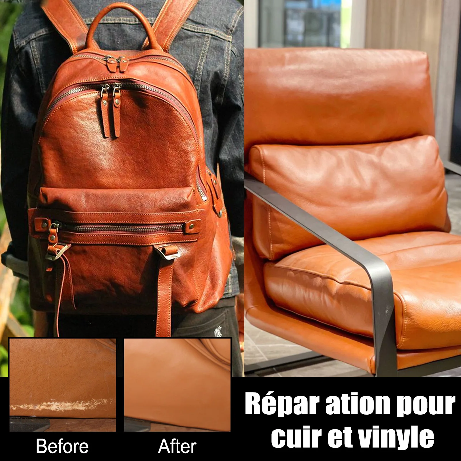 Leather Color Repair Paste Repair Paste Leather Clothes Scratches Cracks Leather Car Leather Seats Leather Upholstery Repair