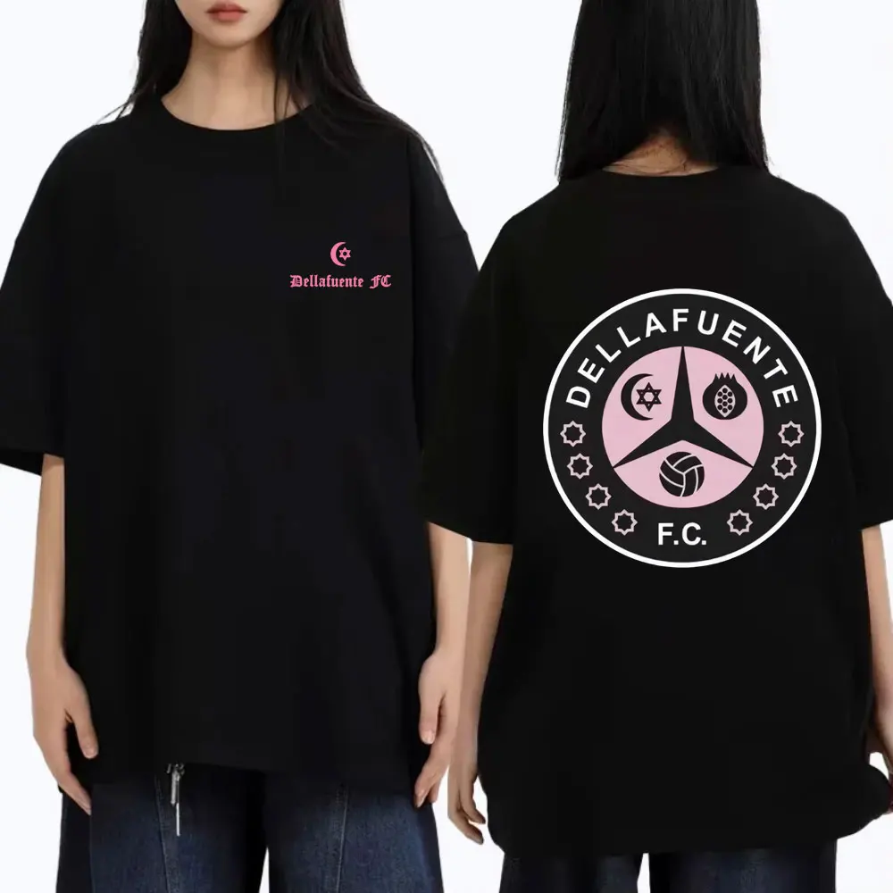 

Rapper Dellafuente Double Sided Graphic T-shirt Male Vintage Casual Cotton T Shirts Men Women Hip Hop Fashion Oversized Tshirt