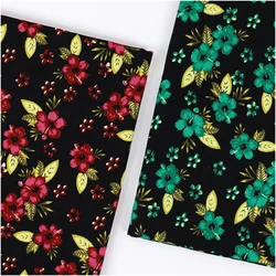 Floral Pure Cotton Fine Corduroy Fabric For Sewing Dress Coat DIY Handmade Clothes Decoration Material