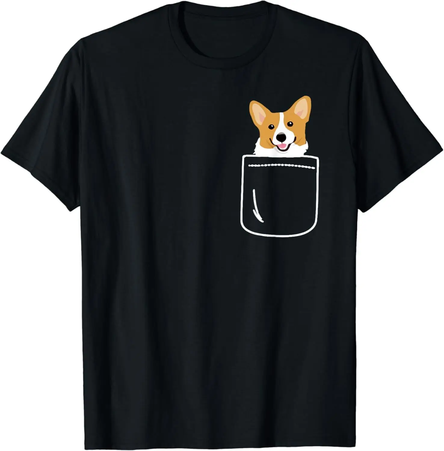 

Funny Corgi In Pocket Funny Corgi Crazy Dog Lover Gift Unisex T-Shirt