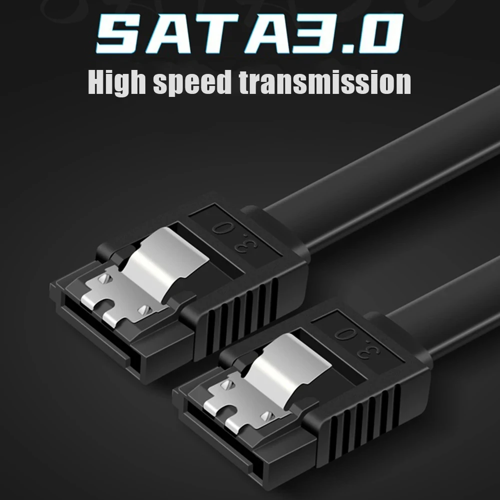 SATA 3.0 Hard Disk Data Cable Solid State Hard Disk Serial Data Cable 50cm Flexible Sata Hard Disk Fast Transmission Cable