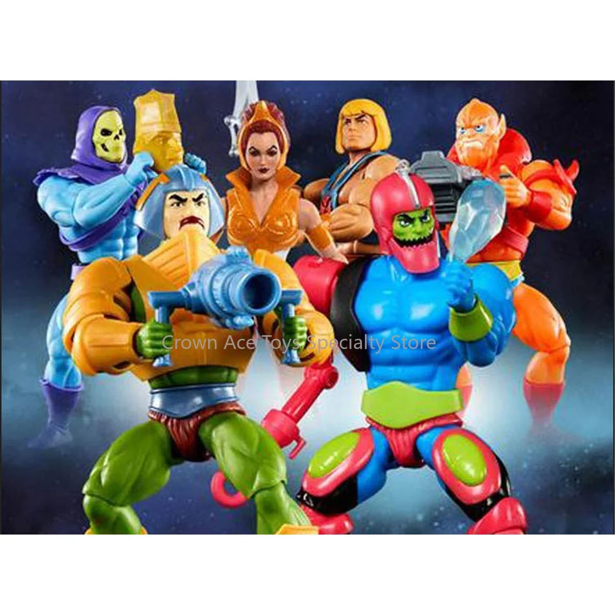 Mattel HE-MAN AND THE MASTERS OF THE UNIVERSE BEAST MAN TEELA SKELETOR MER-MAN TRAP JAW Trendy Collectible Toys Holiday Gifts