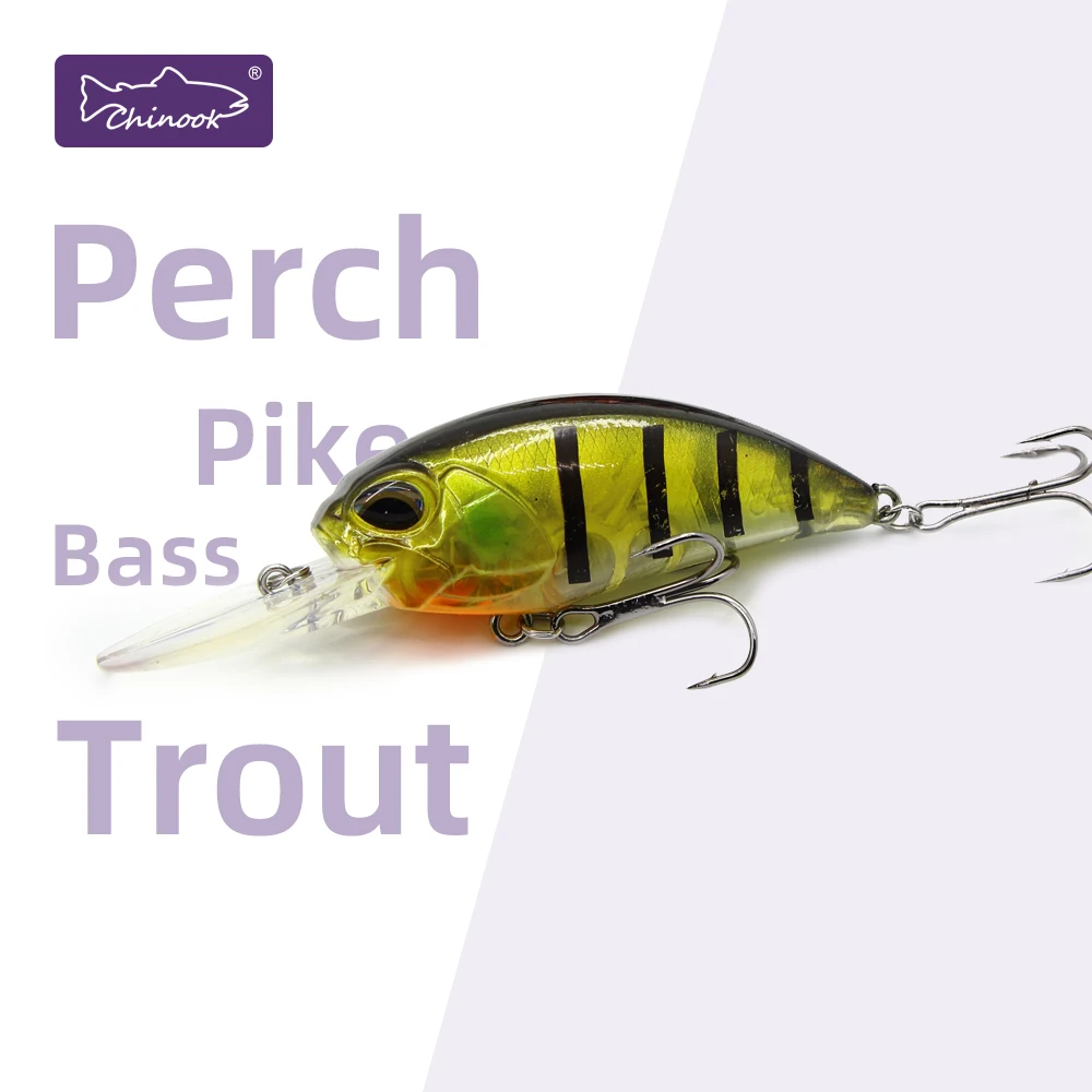 Chinook Jerk Crank Wobbler señuelo duro con acción agresiva - imagen 3