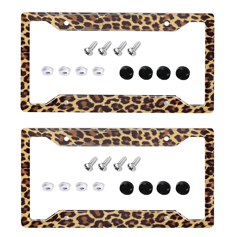 Leopard Cheetah Print License Plate Frame License Plate Frame