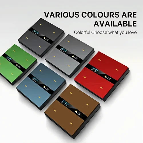 Imagen 2 del producto M8Pro Tuya Smart Switch y Zigbee 3.0 Hub: HD Weather/Watch, 4 teclas programables, control multidispositivo