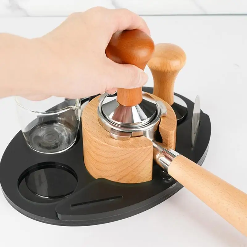 2025 새로운 커피 탬퍼 스테이션 다기관 커피 기기 홀더 커피 탬핑 스탠드 커피 애호가에게 적합합니다.