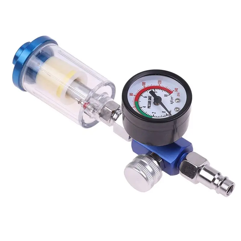 ABKL-Pneumatic Spray Gun Air Regulator Gauge Water Trap Filter Tool Adapter Spray Gun Accessories