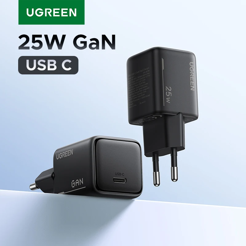 UGREEN 25 واط GaN شاحن PD 3.0 Mini USB C شاحن الهاتف السريع آيفون 16 15 14 برو ماكس سامسونج S25 شاومي اللوحي باد الهواء برو #1