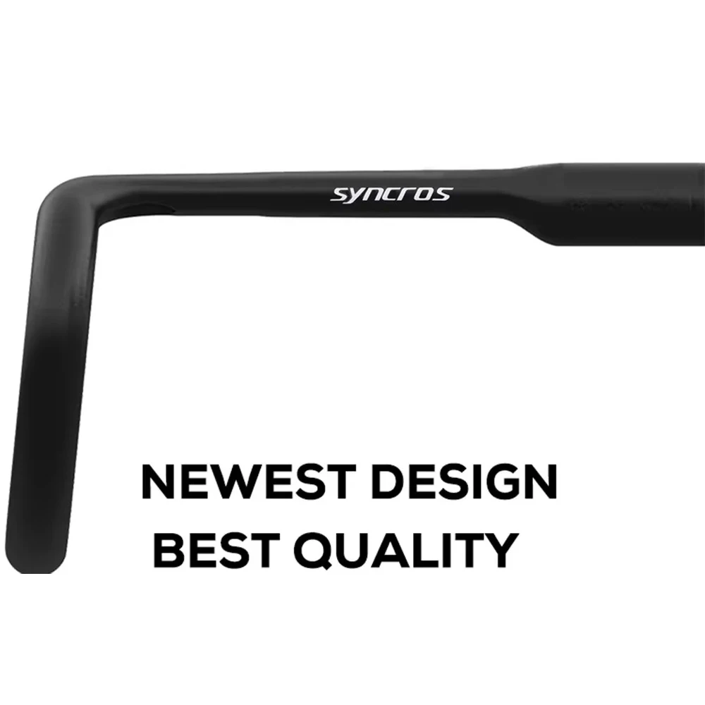 

2025 Syncros AERO Gravel 5 degree Flare T1000 Road Handlebar 420mm Black Matt Internal Routing Road Bicycle Cockpit bent handle