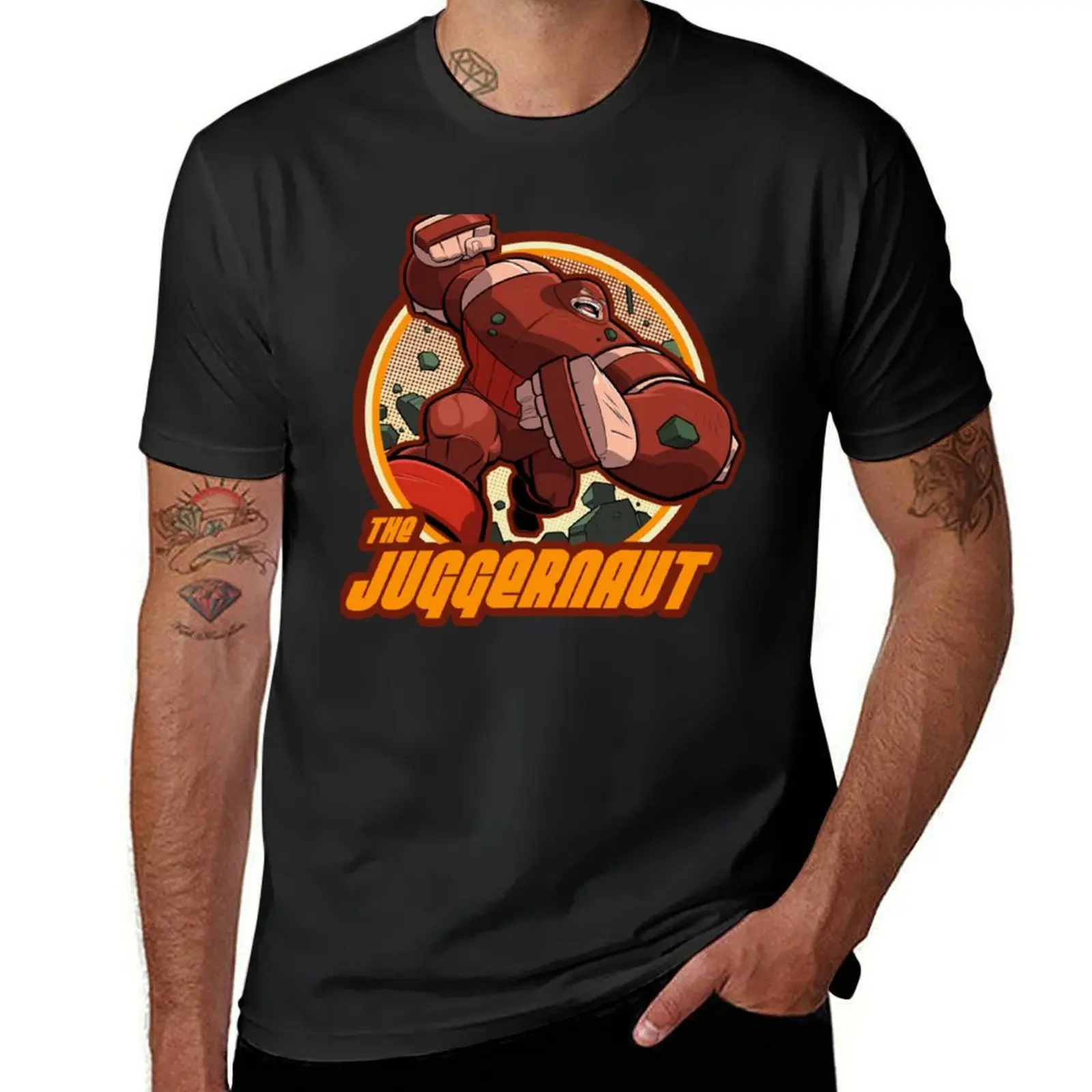 Camiseta de Juggernaut para hombre, camisa con estampado de animales, lisa, de gran tamaño