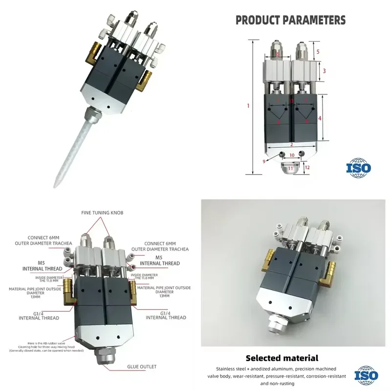 for DJF-72 High AB Glue Valve Suction Medium and High Viscosity Distributor Structure Precision Manufacturing PLC Bearings