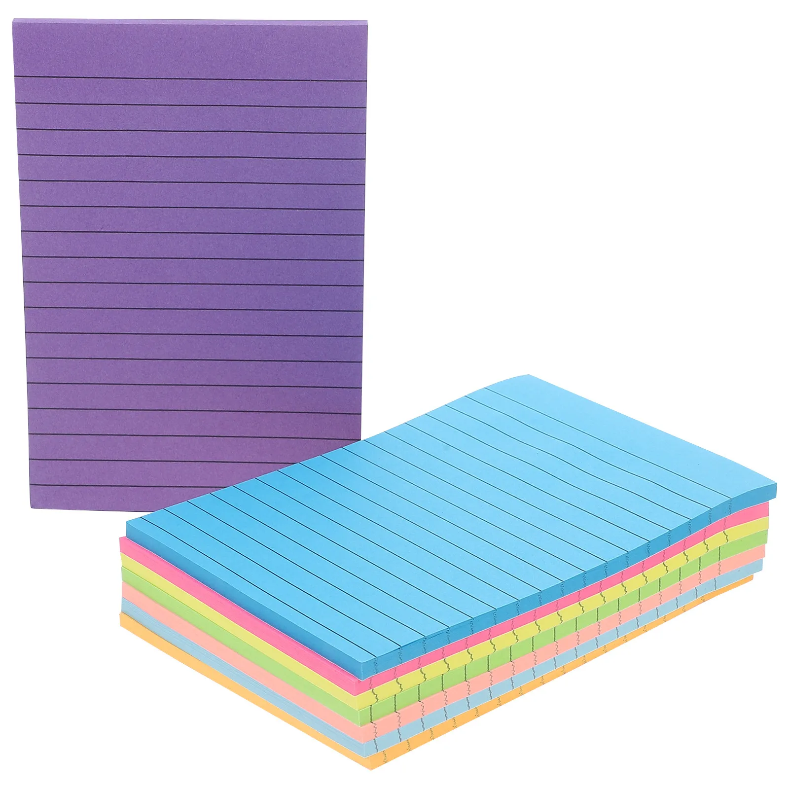 8 Books Memo Stickers Adhesive Note Pads Paper Stickers for Office Study Scrapbooking Multi Purpose Self Stick Memo