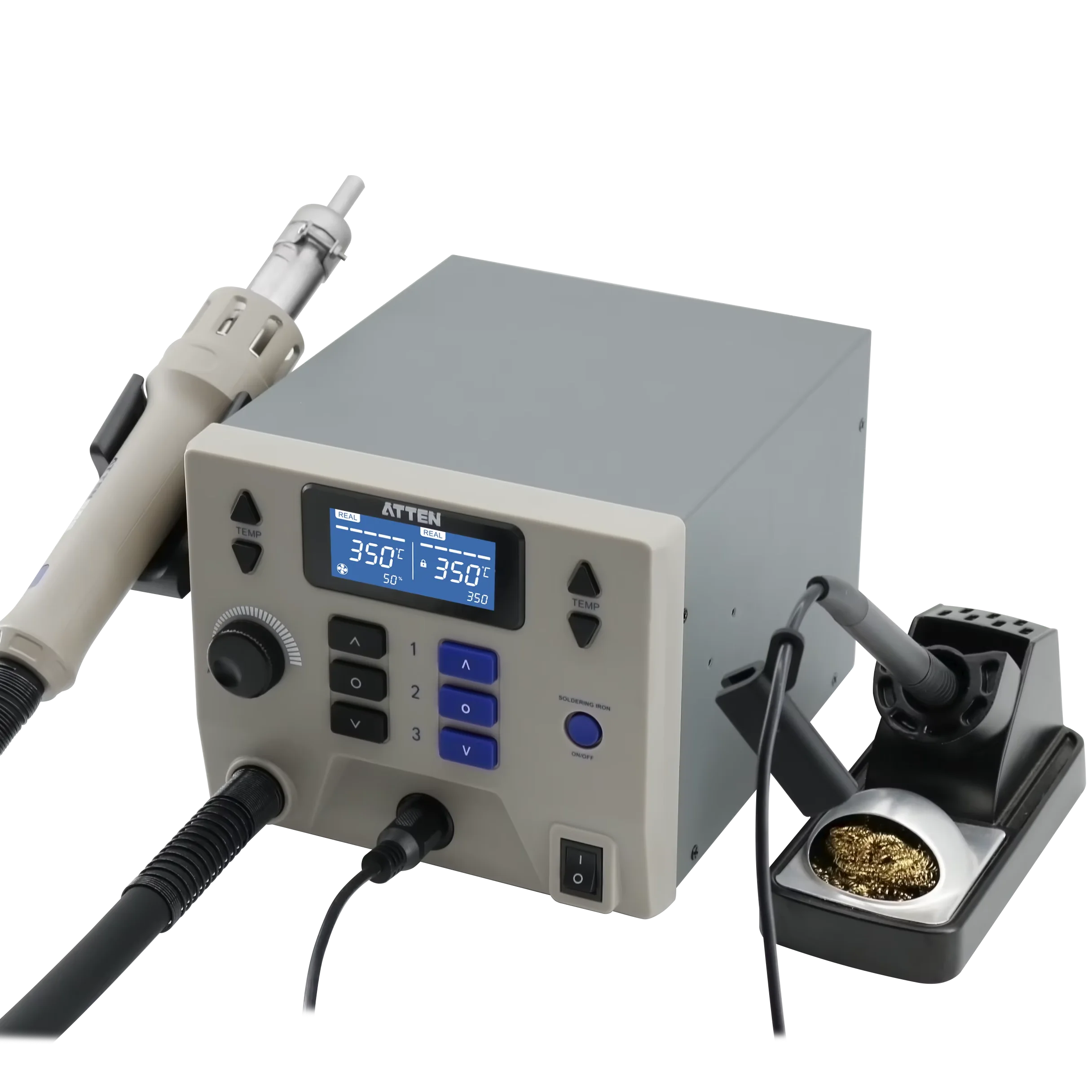 ST-862D Update Version ST-8602D 1300W 2 In 1 Digital Rework Station Hot Air 90W Soldering Iron 110/220V