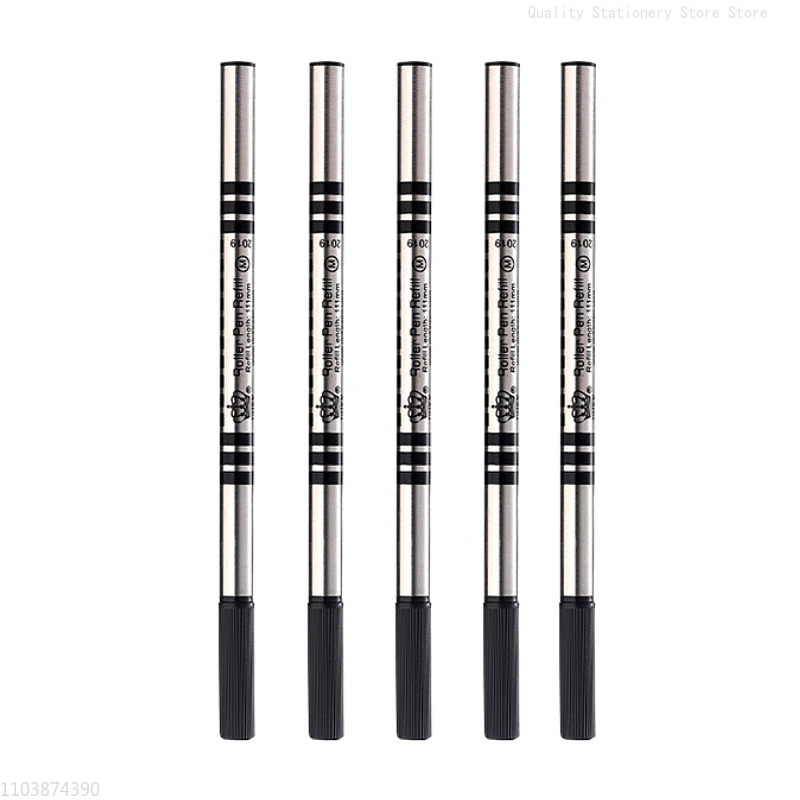 

5pcs/10pcs New Duke Metal Ballpoint Pen Refill 0.5mm Self-inking High Quality Luxury Gel Pens Black Refills School Student Write