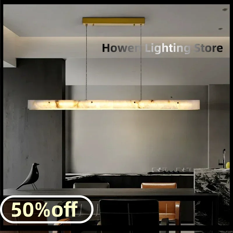 

Modern Luxury Style Marble LED Chandelier For Dining Room Kitchen Bedroom Gold Decoration Pendant Lamp Design Suspension Light