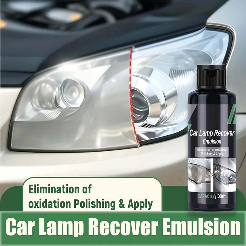 Car Headlight Restoration Polishing Kits Headlamp Scratch Remover Cleaning Paste Remove Oxidation Headlight Polish Liquid 2025