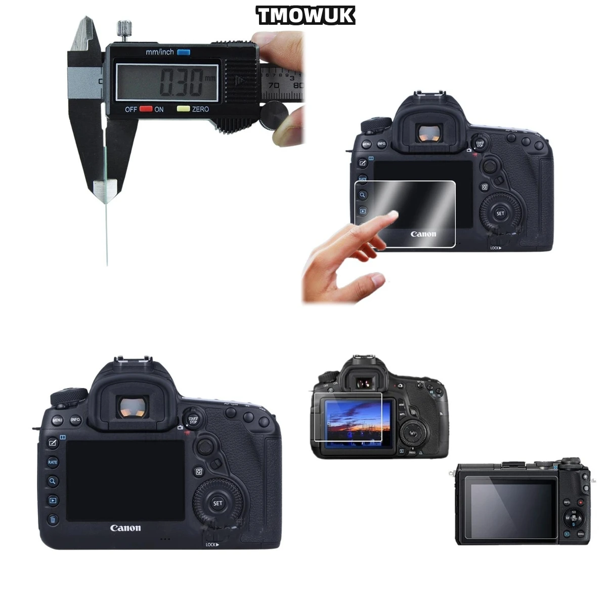 

Fog-Proof 9H Tempered Glass LCD Protector For Canon 70D/80D/90D/7DIII/6DII/700D/750D/60D/77D/800D Cameras