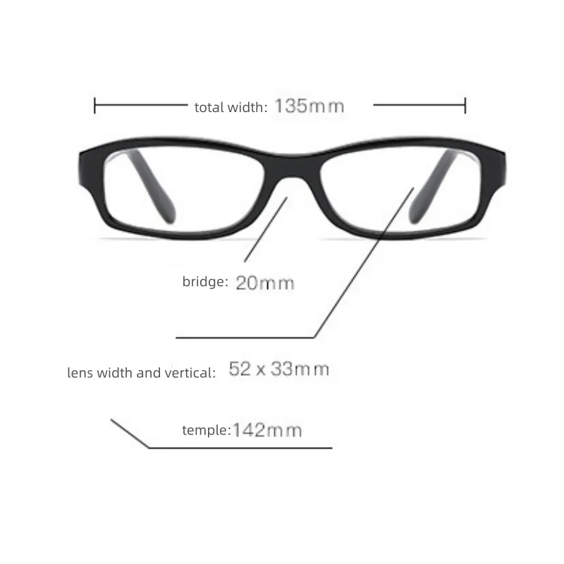 نظارات القراءة للرجال والنساء نظارات طبية عصرية عصرية مربعة لتصحيح مد البصر + 1 + 1.5 + 2 إلى 4.0 #6