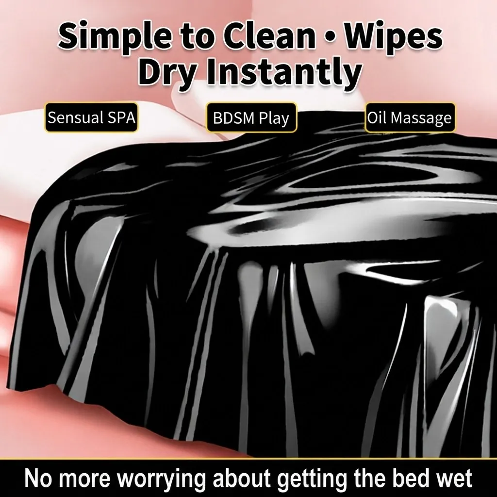 Waterproof Adult Sex Bed Sheets For Sex Game Lubricants Waterproof Bed Cover Couple Flirt Wetlook Bondage Wet Play Sex Tool